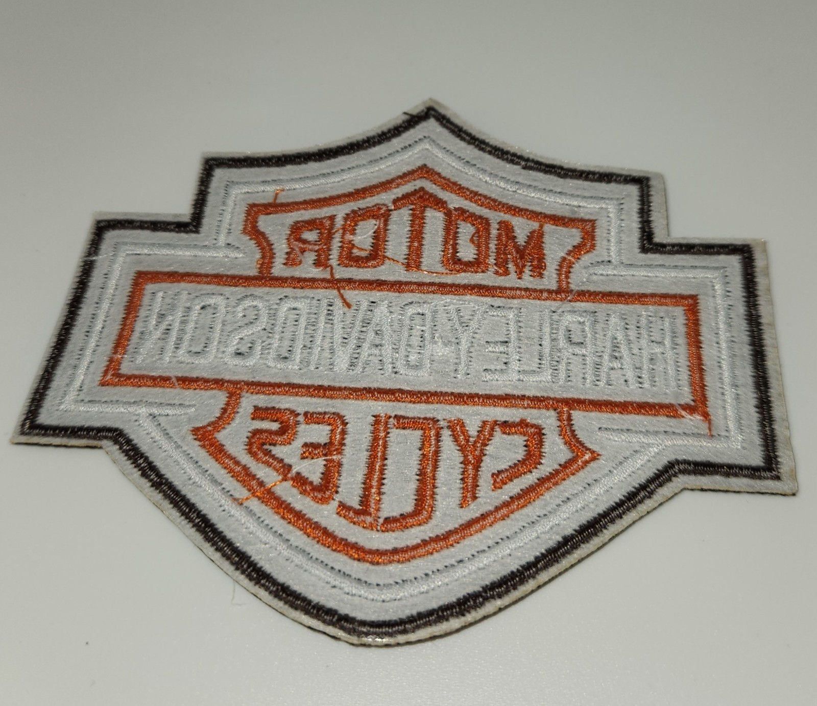 Harley Davidson Shield Embroidered Iron On Patch Or Sew On 4″ x 3″