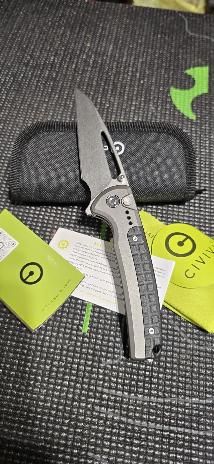Civivi Sentinel Strike Folding Knife 3.75″ K110 Tool Steel Blade Aluminum / FRN