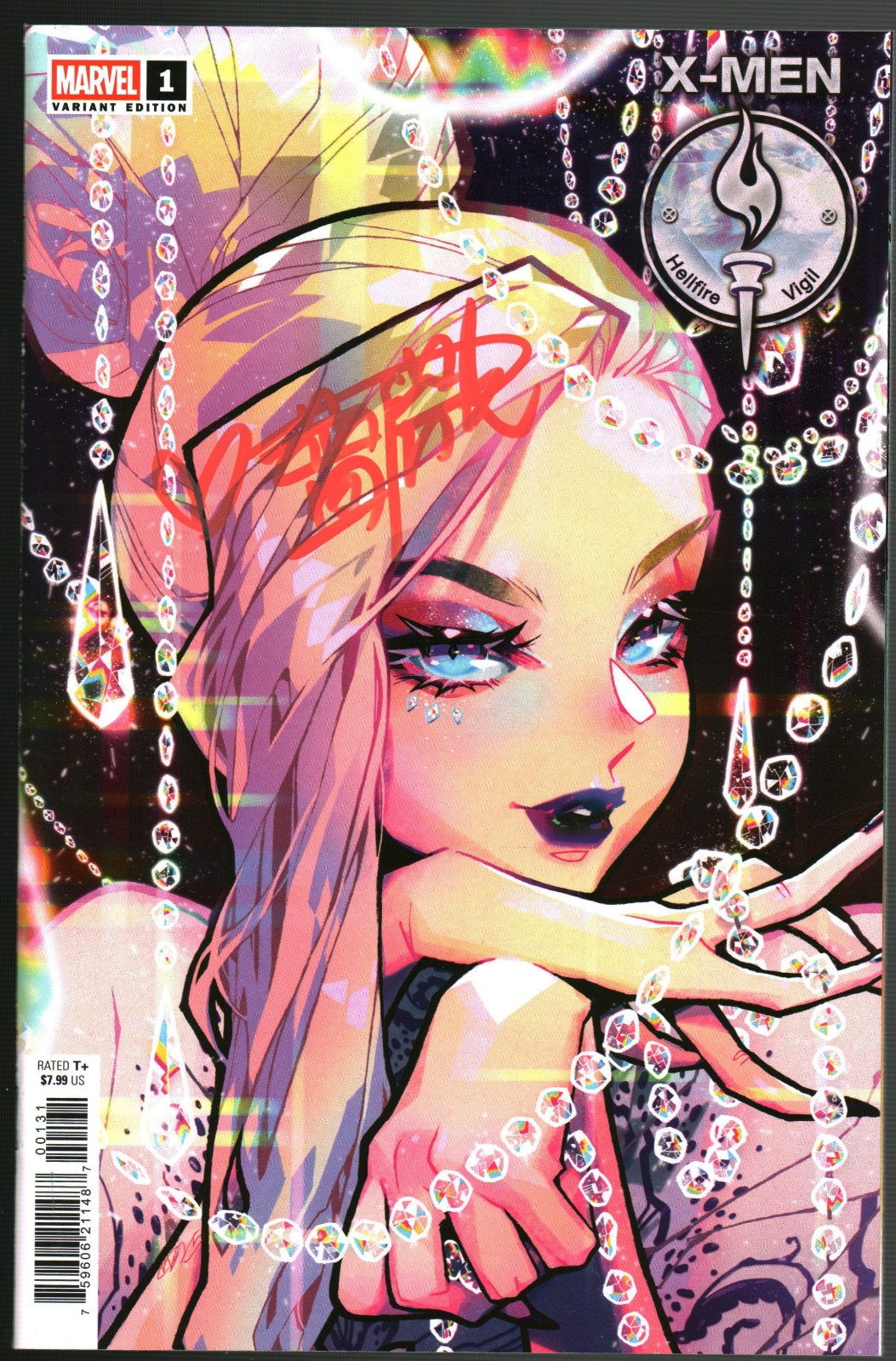 X-Men Hellfire Vigil #1 Variant Signed by the cover artist Rose Besch with COA
