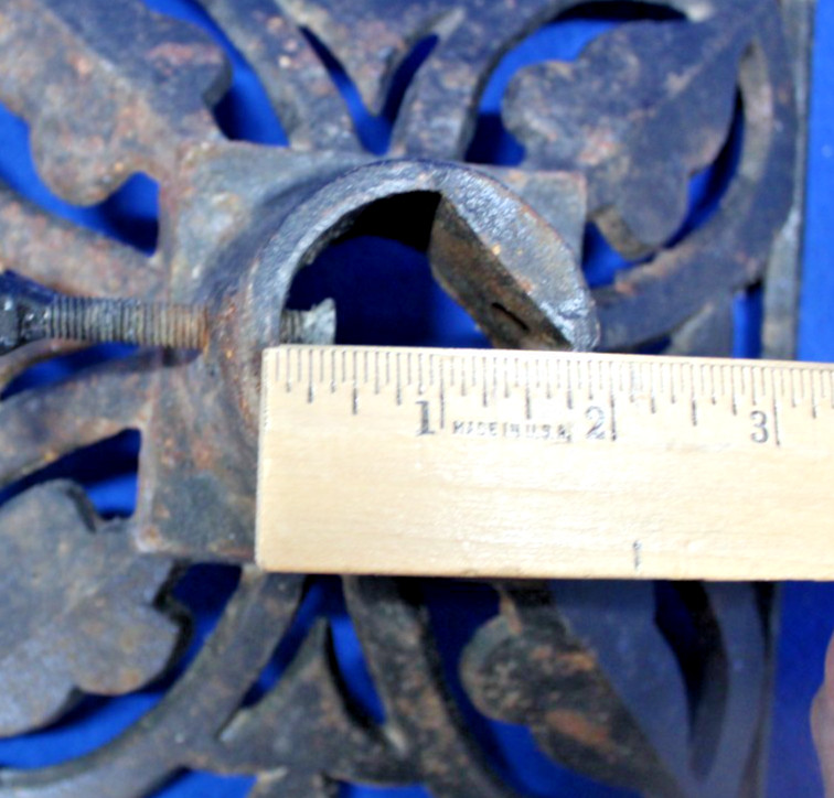 Cast Iron Flagpole Metal Base 9″ square