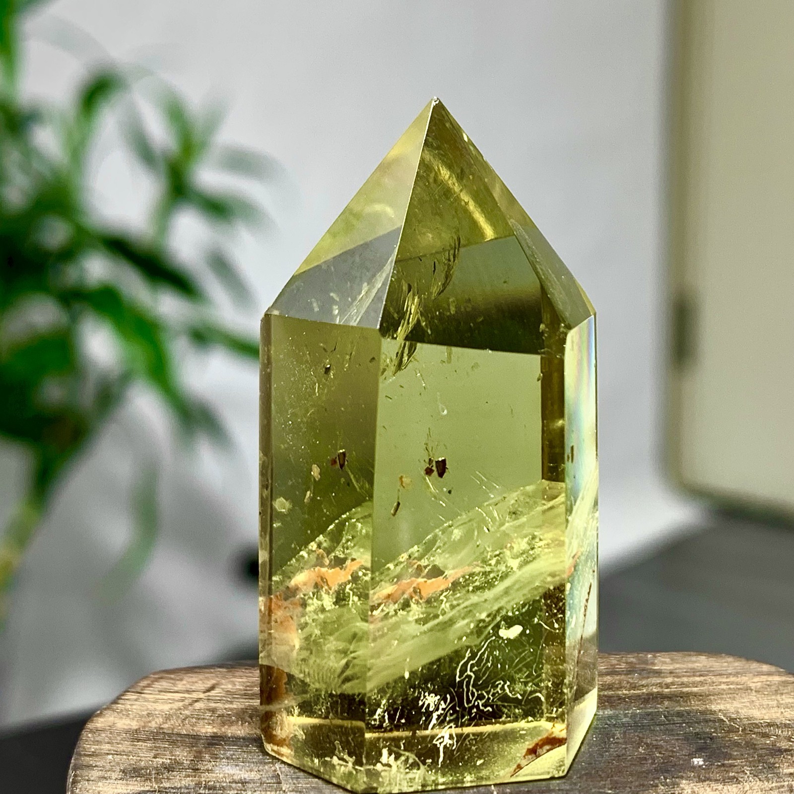 33G Natural high-quality citrine obelisk tower wand points spiritual healing