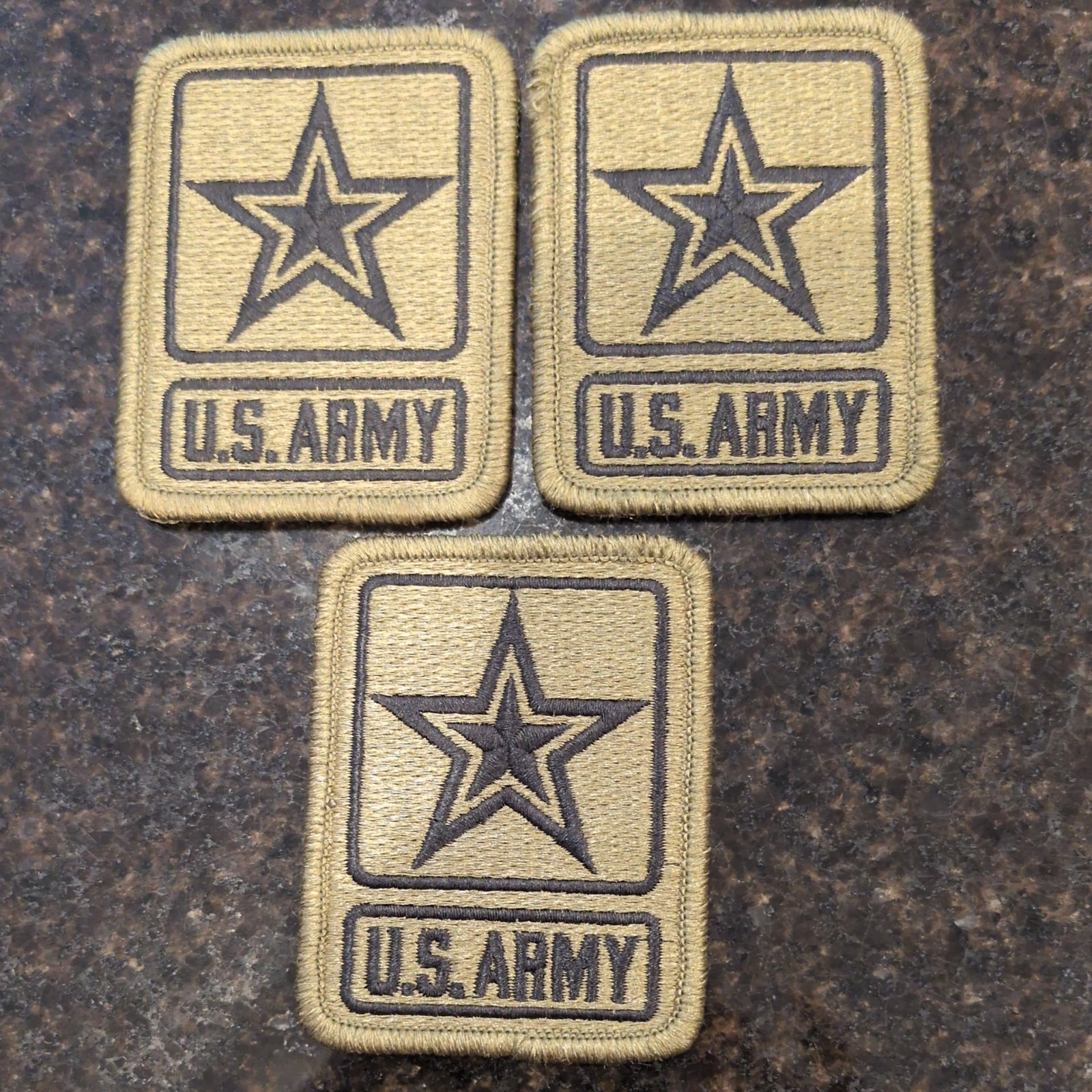 US Army Patch-set of 3 Subdued Patches Military OCP EUC fast shipping