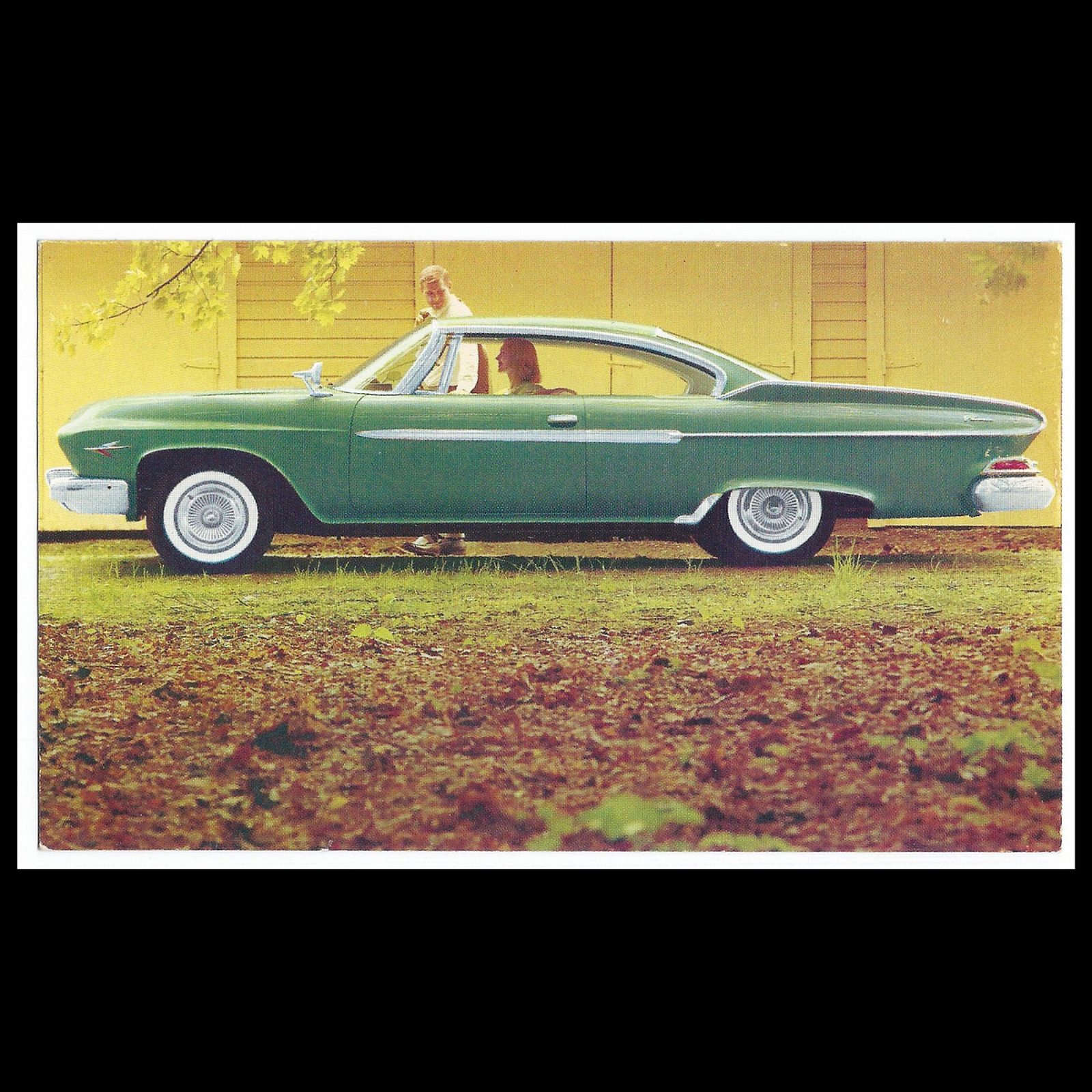1961 Dodge Dart Phoenix 2-Dr Hardtop: Dealer Promotional POSTCARD Unused VG+/Ex