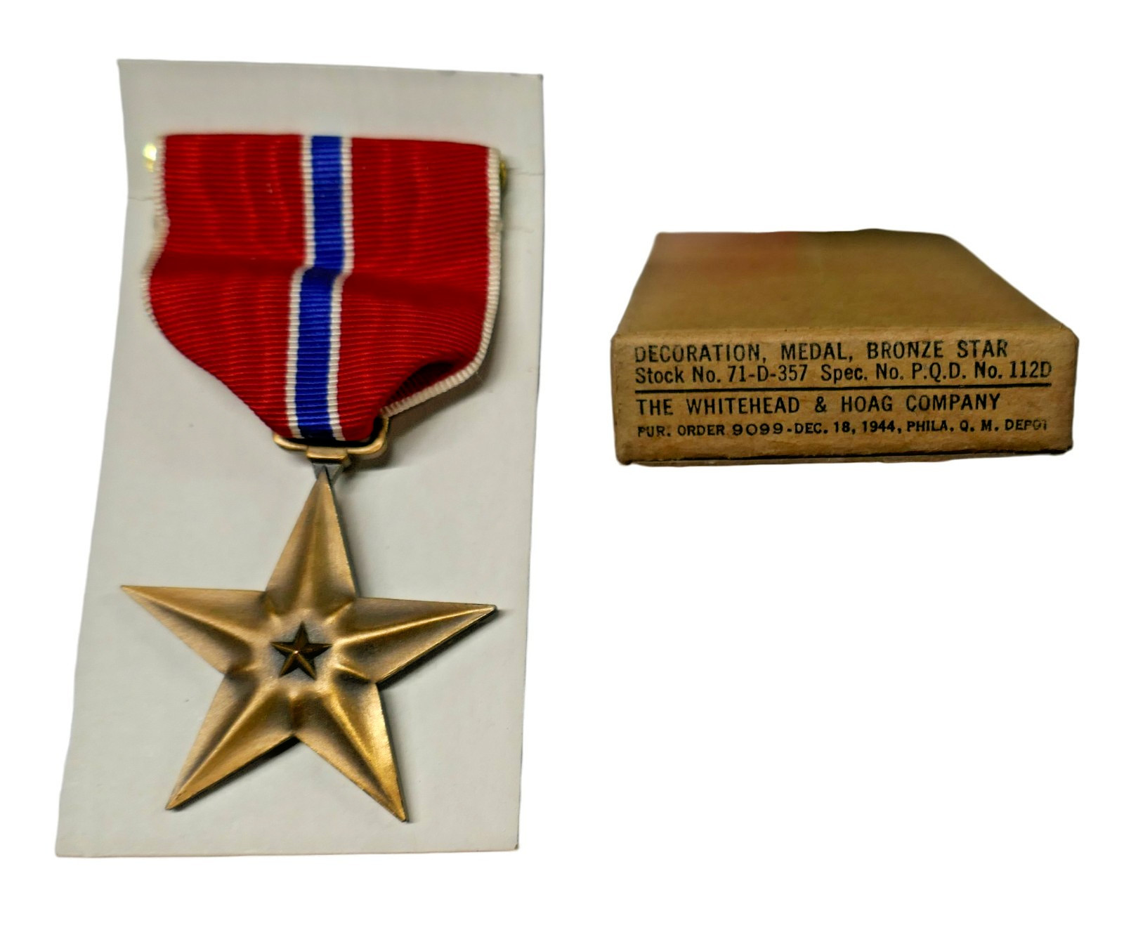 NIB 1944 Bronze Star Medal