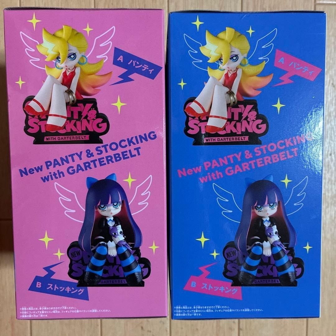 New Panty & Stocking Monitor Top Figure Set H 4.7 inch Banpresto
