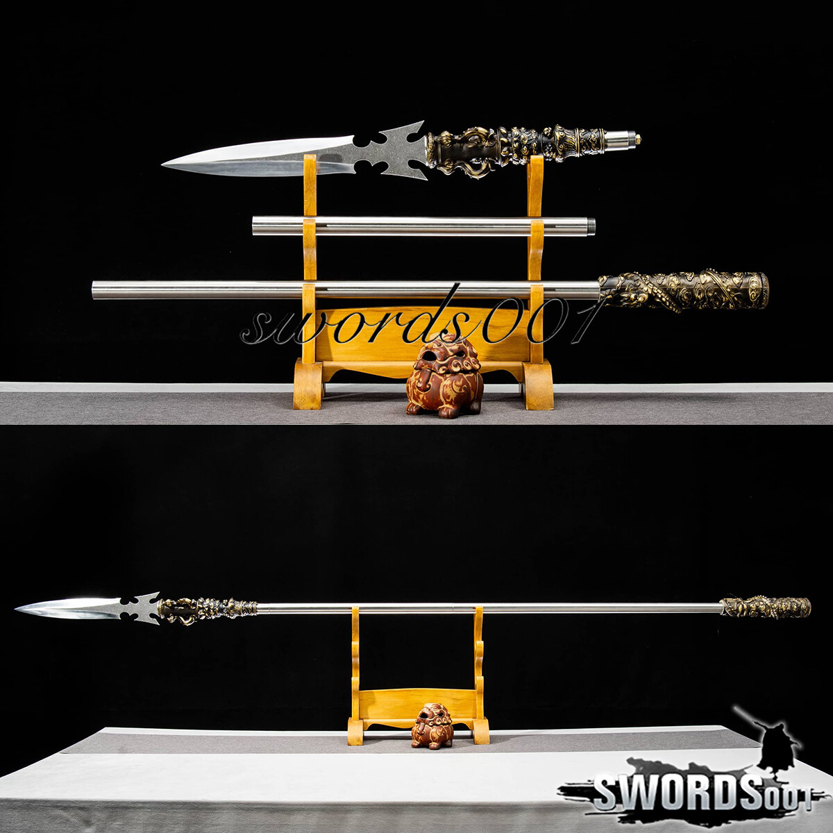 86 In Hunting Sharp Spear Kung Fu Practice Sword High Chrome Steel Martial Art