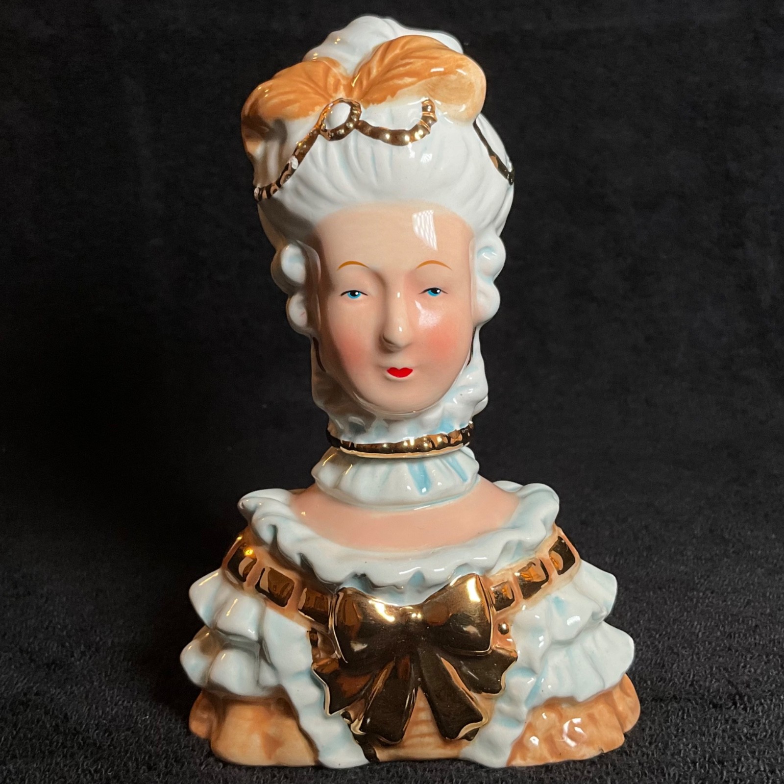 Ceramic Marie Antoinette Salt & Pepper Shaker Set -Hard to Find Set!