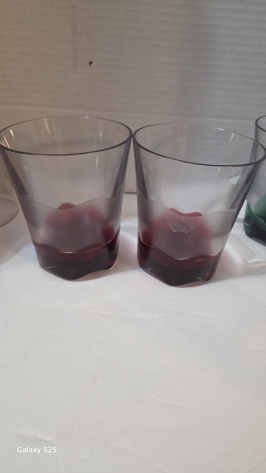 8 Excellent 10oz Tupperware Sheerly Elegant Acrylic Tumblers Jewel Tone Colors!