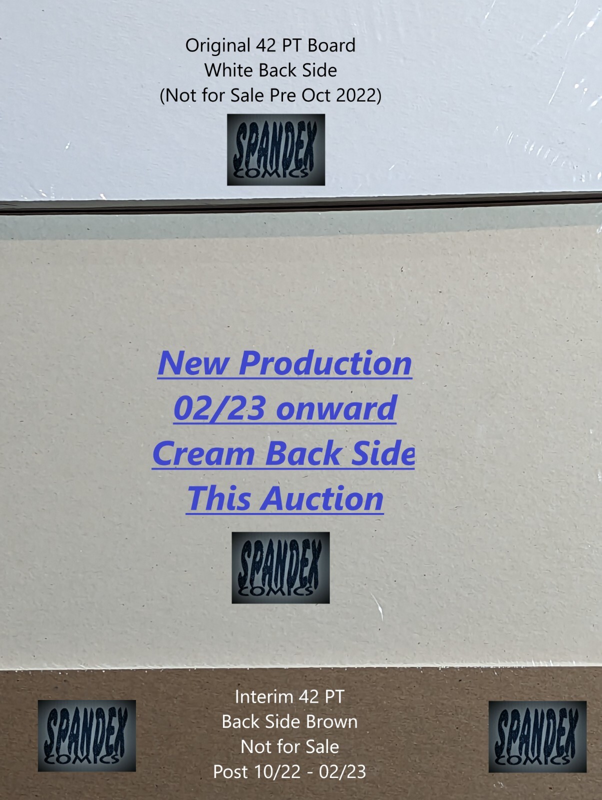 50 E. Gerber FULL-BACK Silver 100% Acid Free 35 PT Archival Comic Boards 750FB