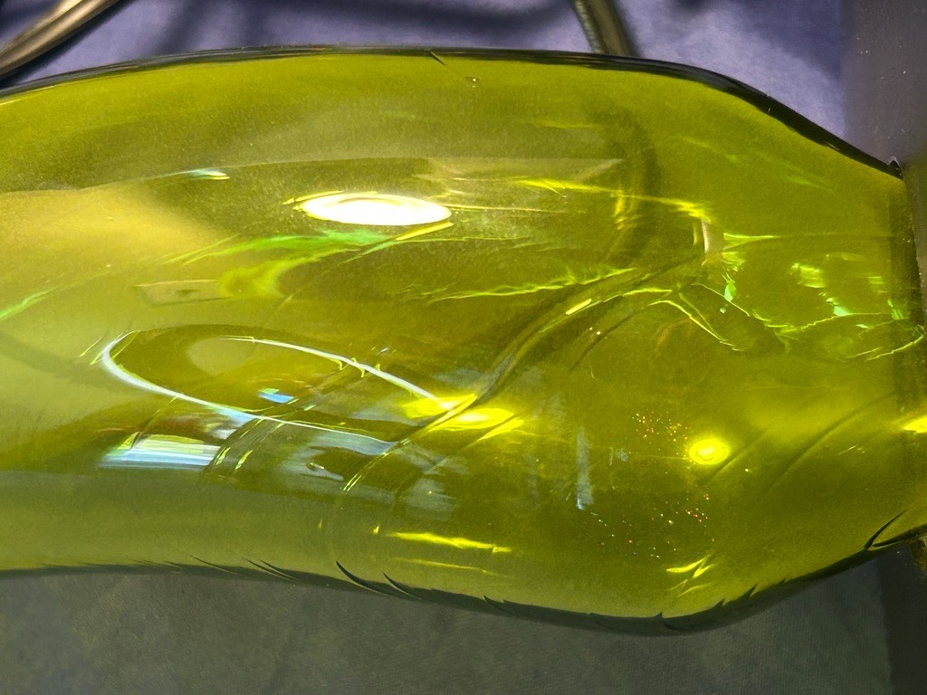 Vintage LumiSource Electra Plasma Art Lamp Green ~16″ INCHES Lumi Source Swirl