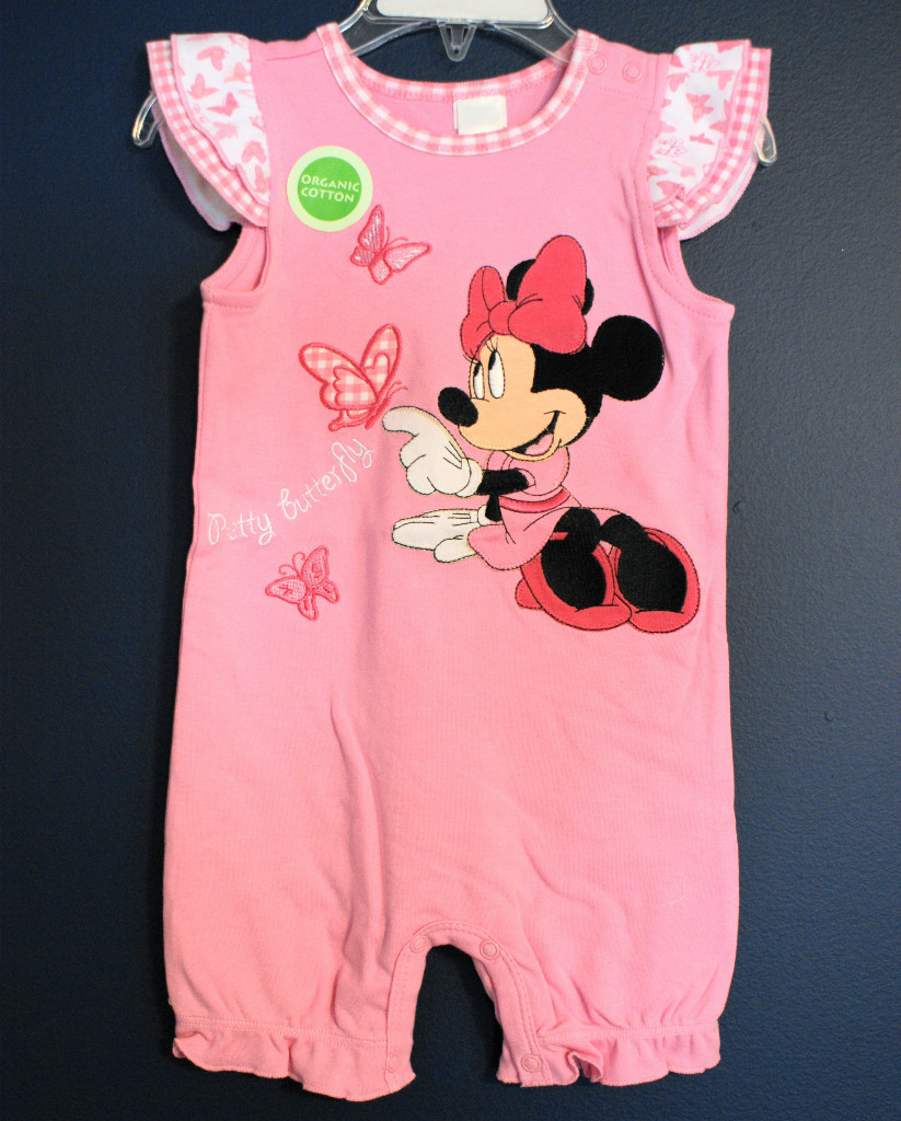 New Disney Store MINNIE MOUSE Tiny Tee Coverall 3-6 Months