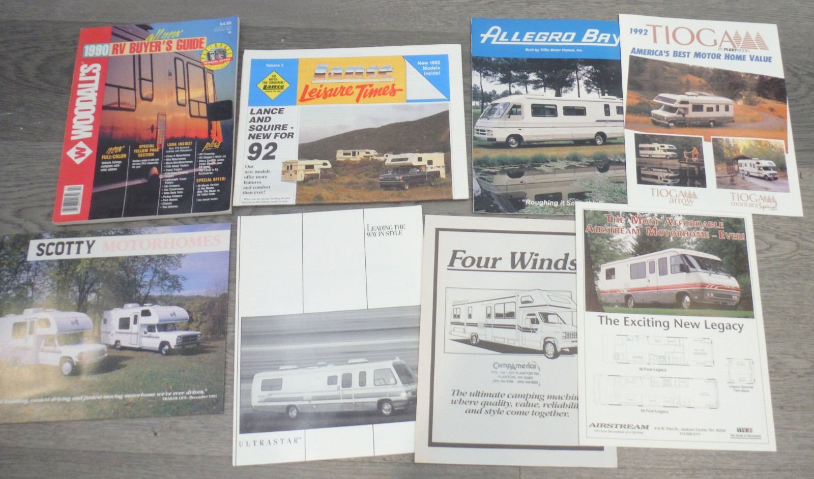 Vintage 1990s Lot of Camper RV Brochures Buyer’s Guide P8117