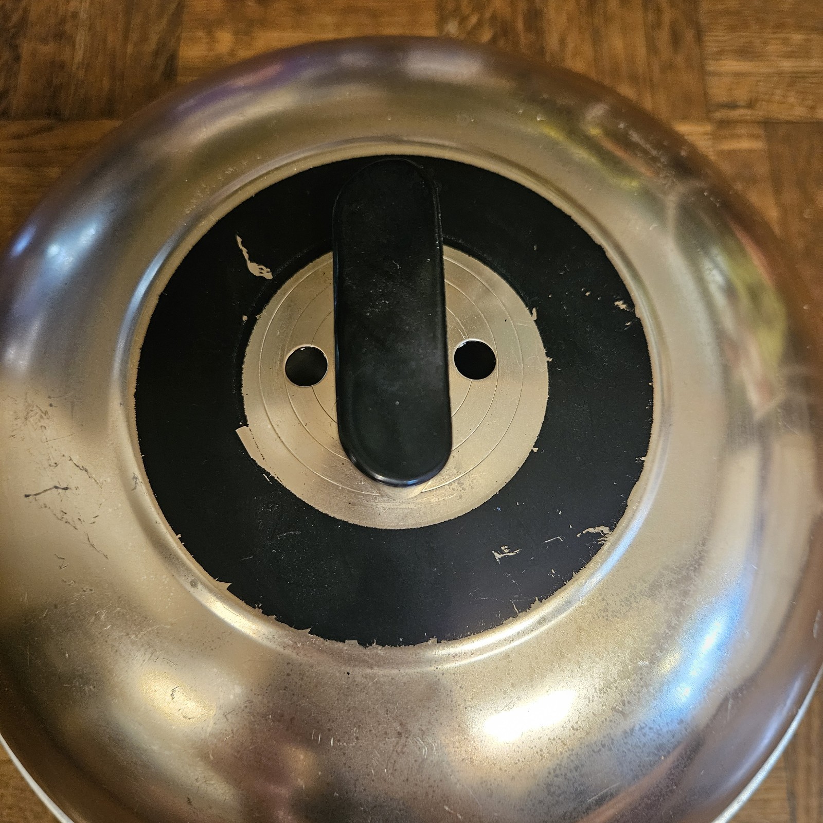 West Bend 3 Piece Aluminum Serving Oven Bun Warmer Copper Color Lid, Vintage