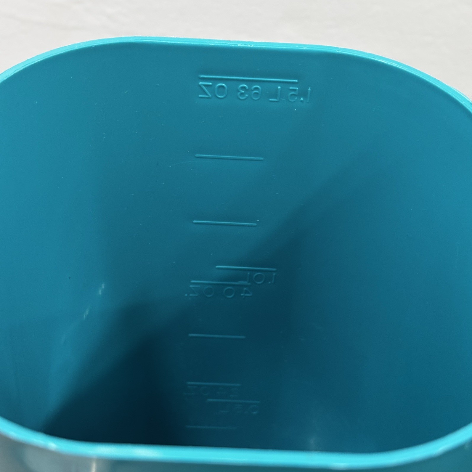 Vintage 1970s LIPTON ICED TEA Aqua 63 oz Plastic Pitcher with Lid EUC