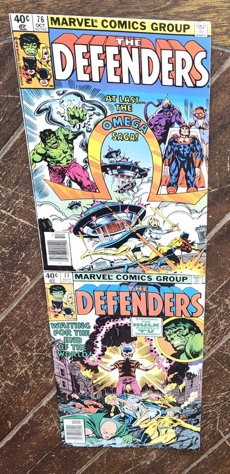 The Defenders #76 & #77 by Ed Hannigan & Herb Trimpe, (1979, Marvel)