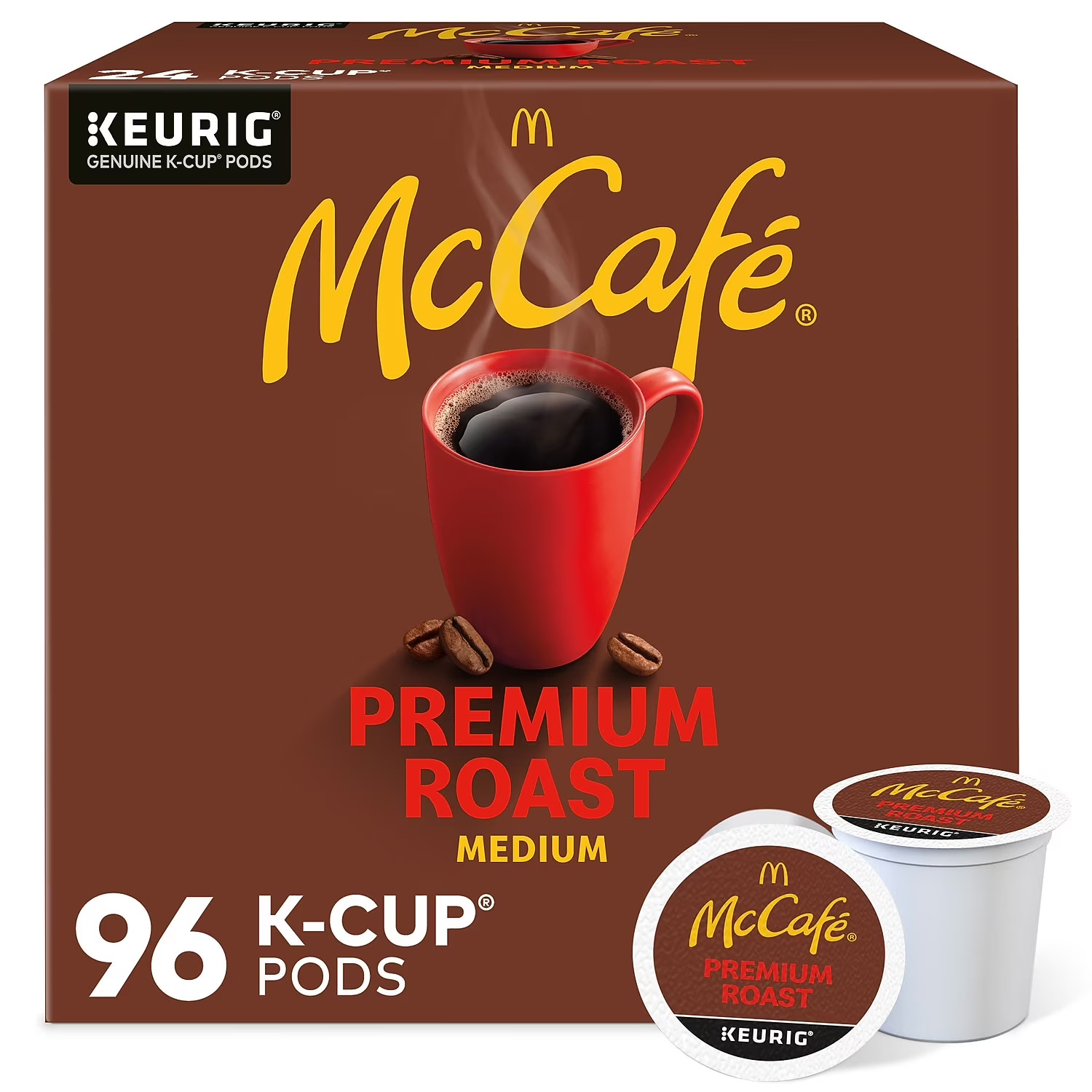 McCafe, Premium Roast Coffee K-Cup Coffee Pods, Medium Roast, 96 Count