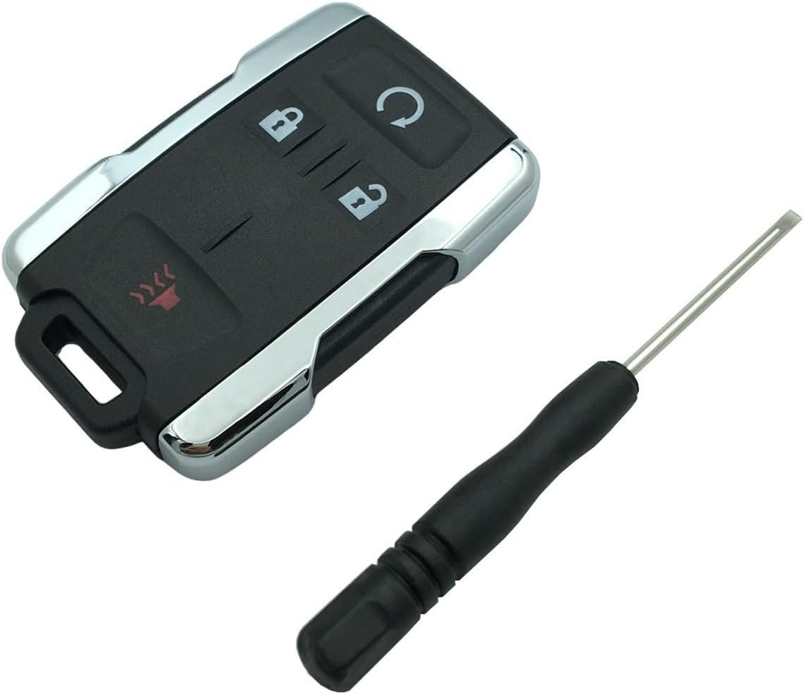 Replacement Keyless Entry Remote Control Key Fob Shell Case Fits for Chevy Silve