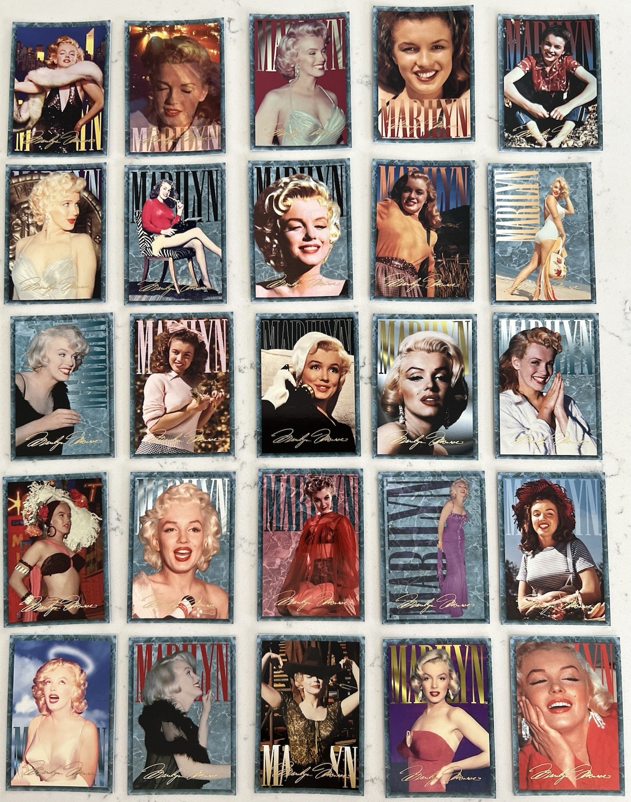 1993 Collector Marilyn Monroe Trading Cards Complete Set Of 100 Sports Time NEW!