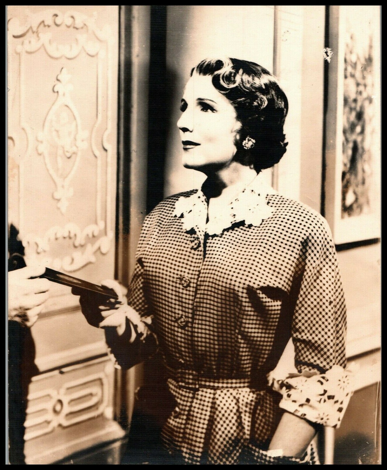 LIBERTAD LAMARQUE MEXICAN MOVIE STAR STUNNING PORTRAIT 1950s VINTAGE Photo 591