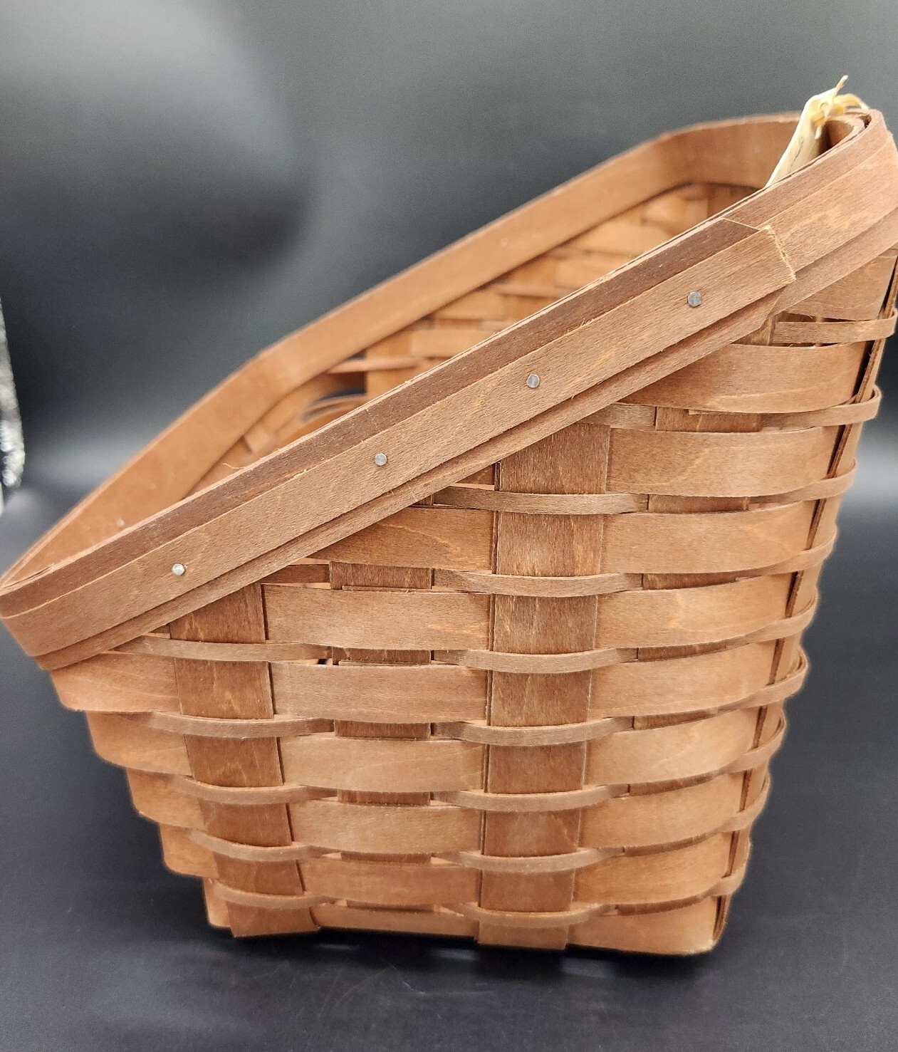 Longaberger Sort & Store Rich Brown Large Desktop Basket, Prot., Liner OFFICE