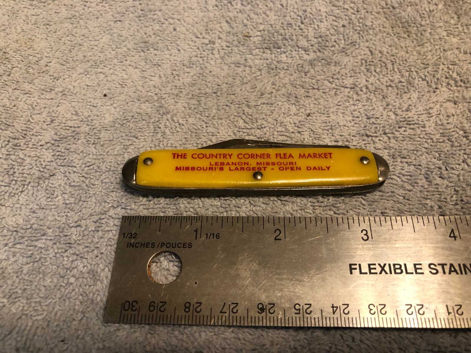 Vintage Country Corner Flea Market 2 Blade Novelty Pocket Knife USA