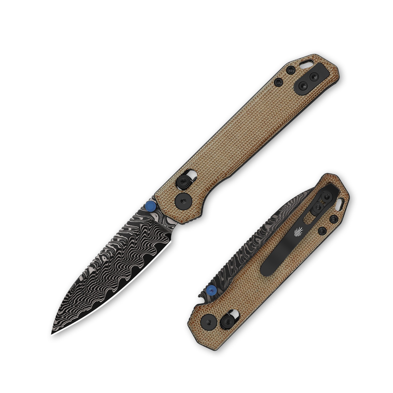 Kizer Begleiter 2.9 Folding Pocket Knife BD1N Blade micarta Handle V3458.2CDA2