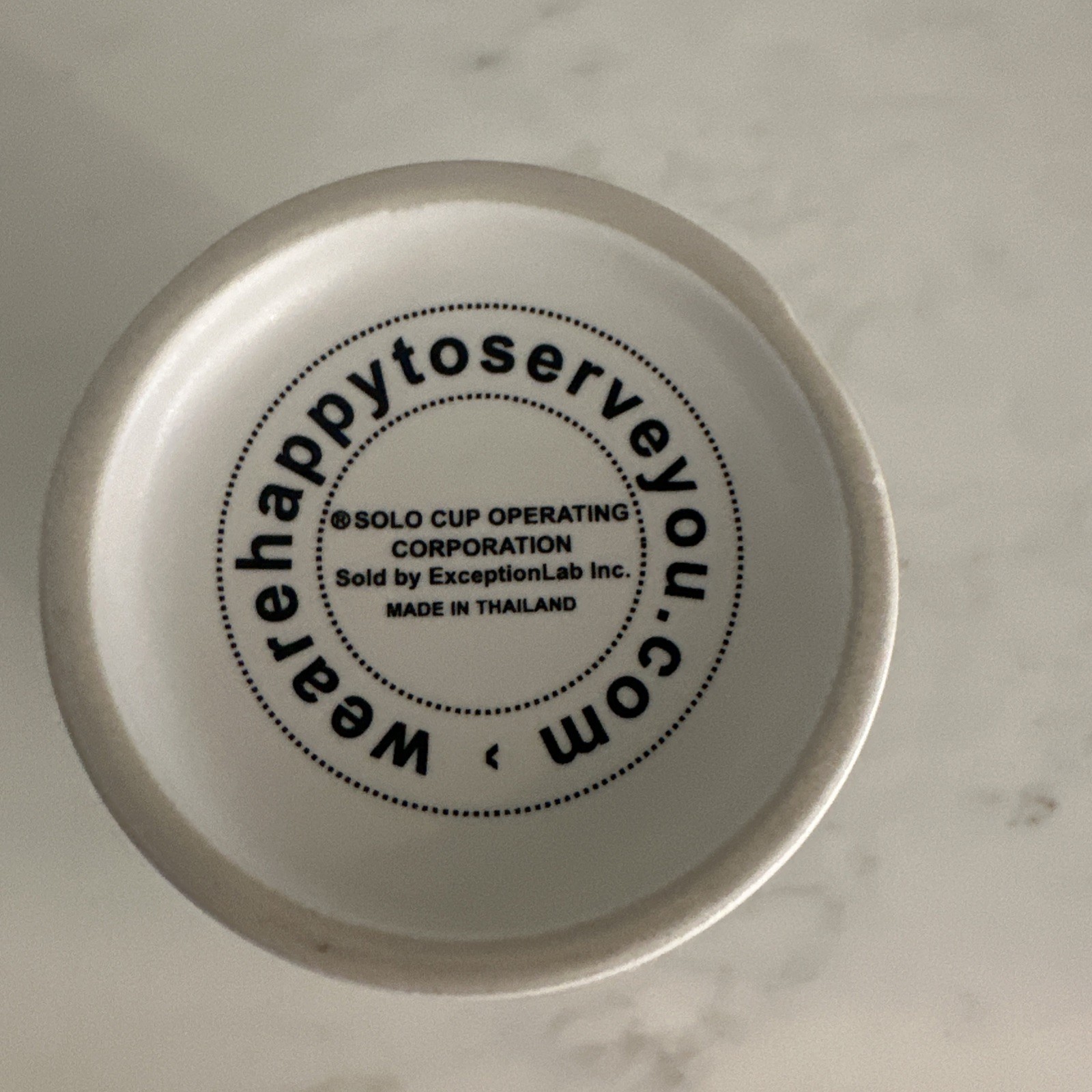 Solo We Are Happy To Serve You Ceramic Cup New York City Greek ExceptionLab NEW