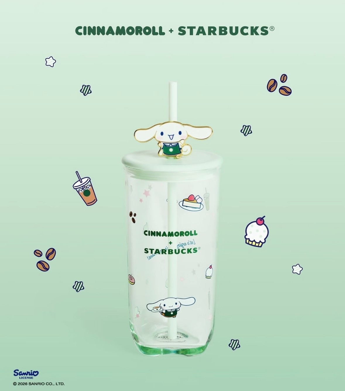 Starbucks × Sanrio 2026 Philippines Exclusive Cinnamoroll Glass Straw Cup