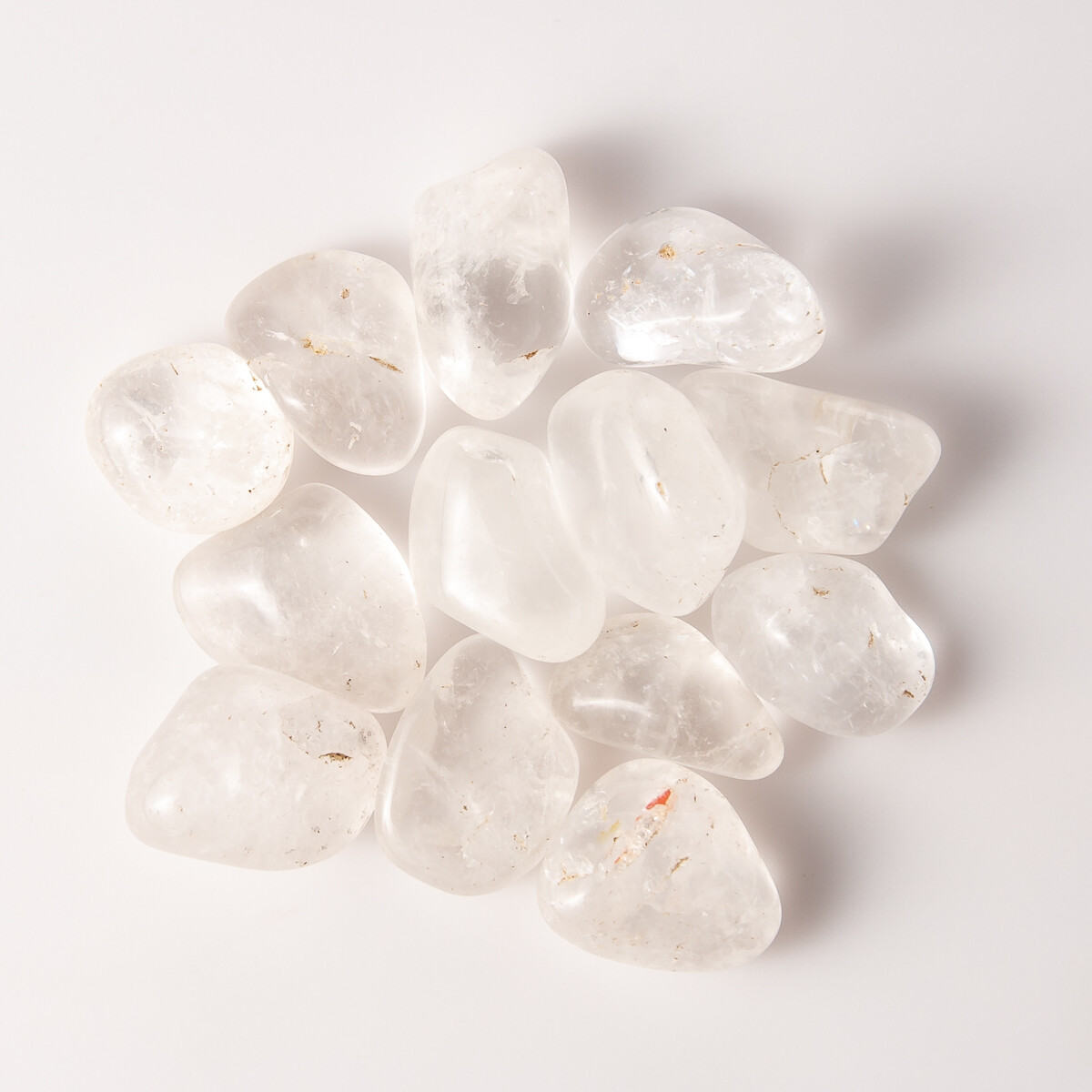 1/4 lb Tumbled Clear Quartz Gemstone Crystals 10-20 Stones Gem Rock Specimens