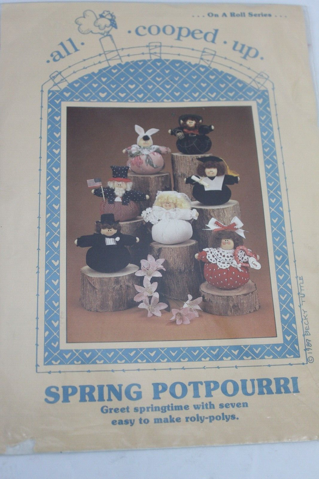 All Cooped UP Spring Potpourri Roly Polys Pattern 5″ Tall Uncut