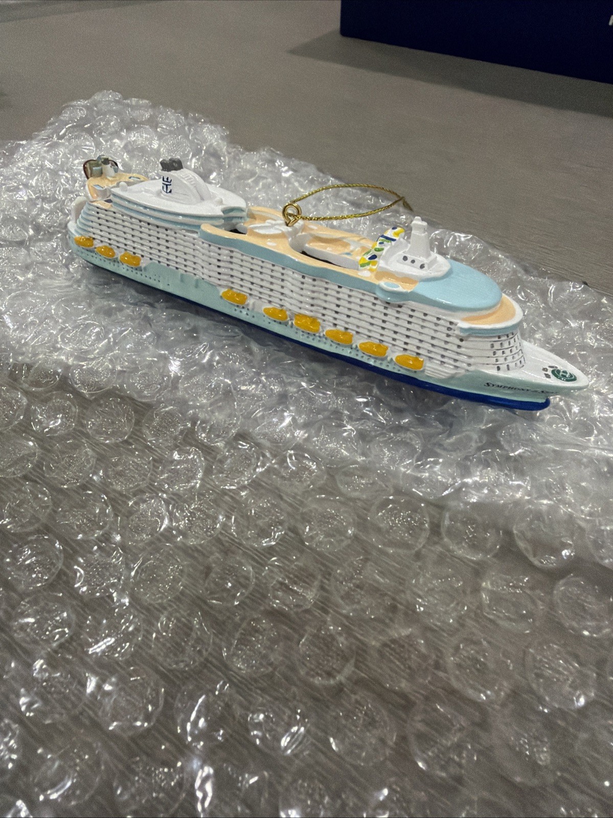Royal Caribbean Cruise Symphony of the Seas Christmas Tree Ship Ornament Model