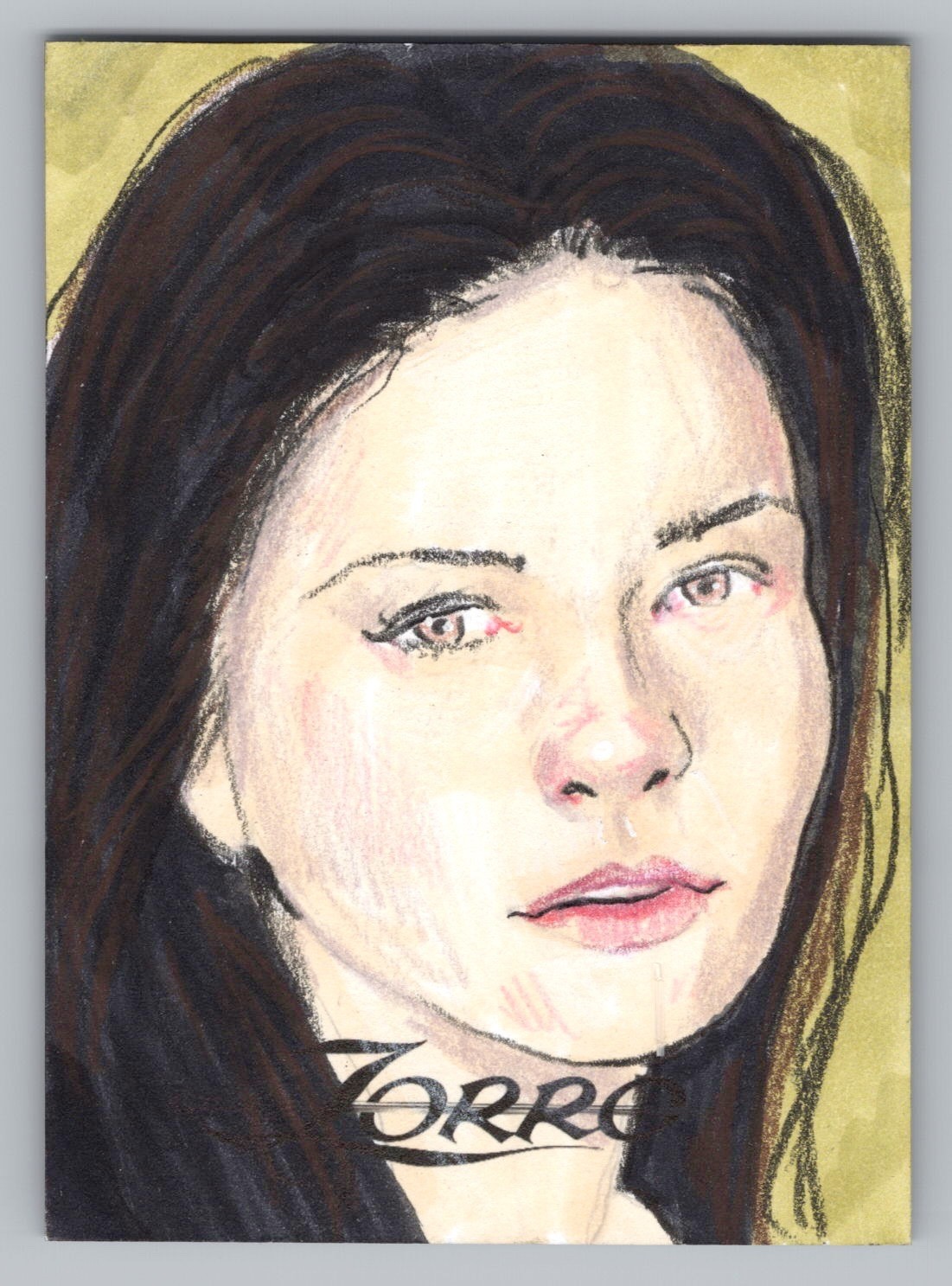 Zorro 100th Anniversary Series 1. Phillip Trujillo Sketch Card. RRParks (PT01)