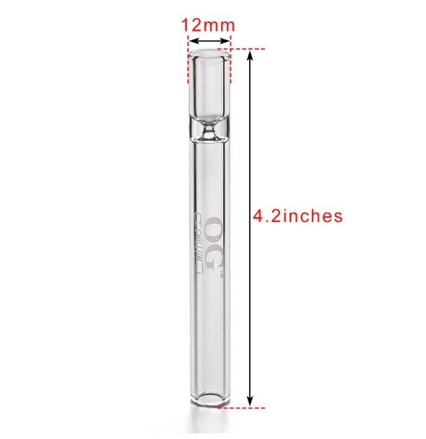 10 Pack OG Chillum 4” One Hitters – USA Made Premium Glass Smoking Pipes