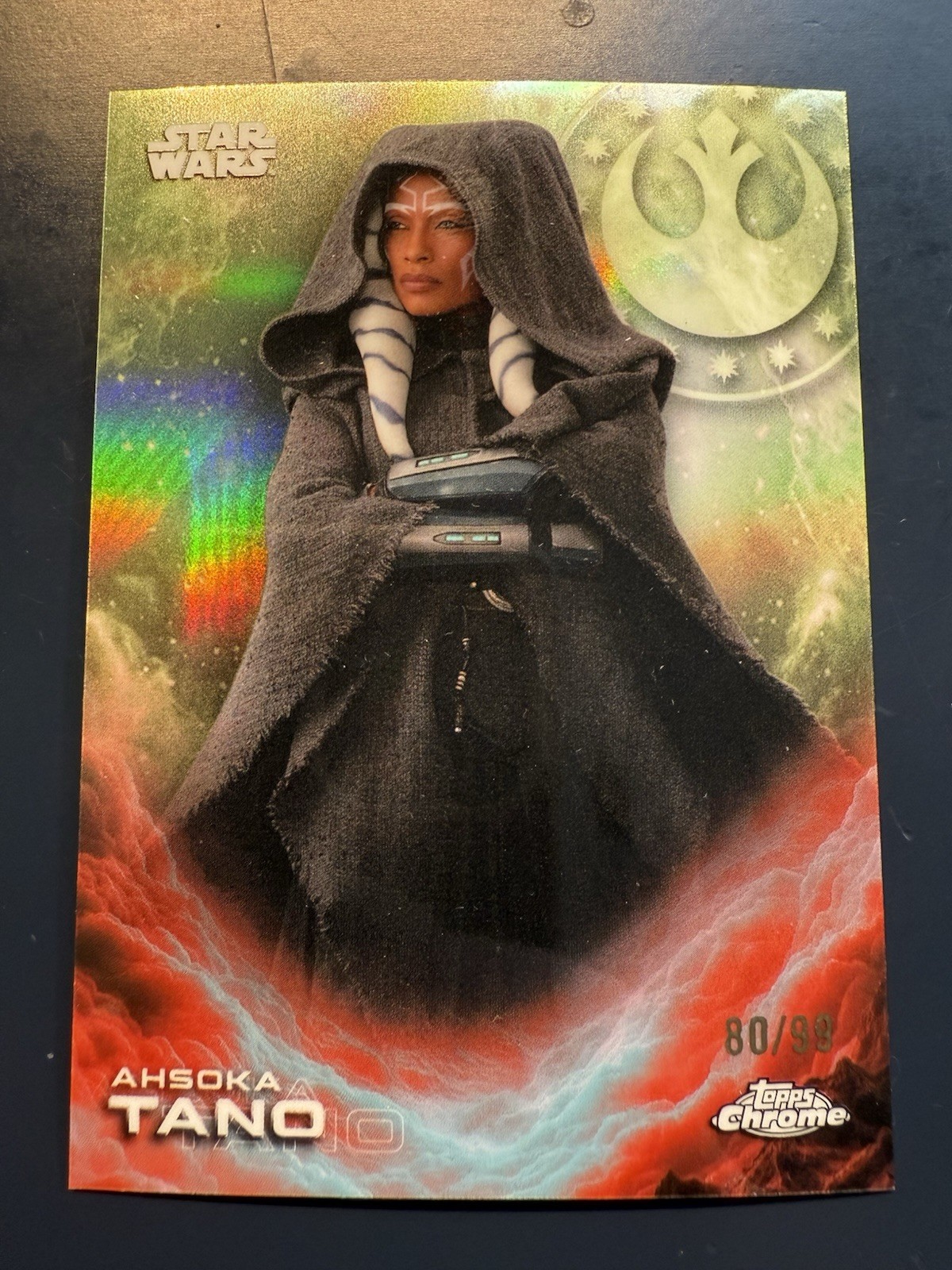 2025 Topps Chrome Star Wars Costco Exclusive #CE-1 Ahsoka Tano Green /99