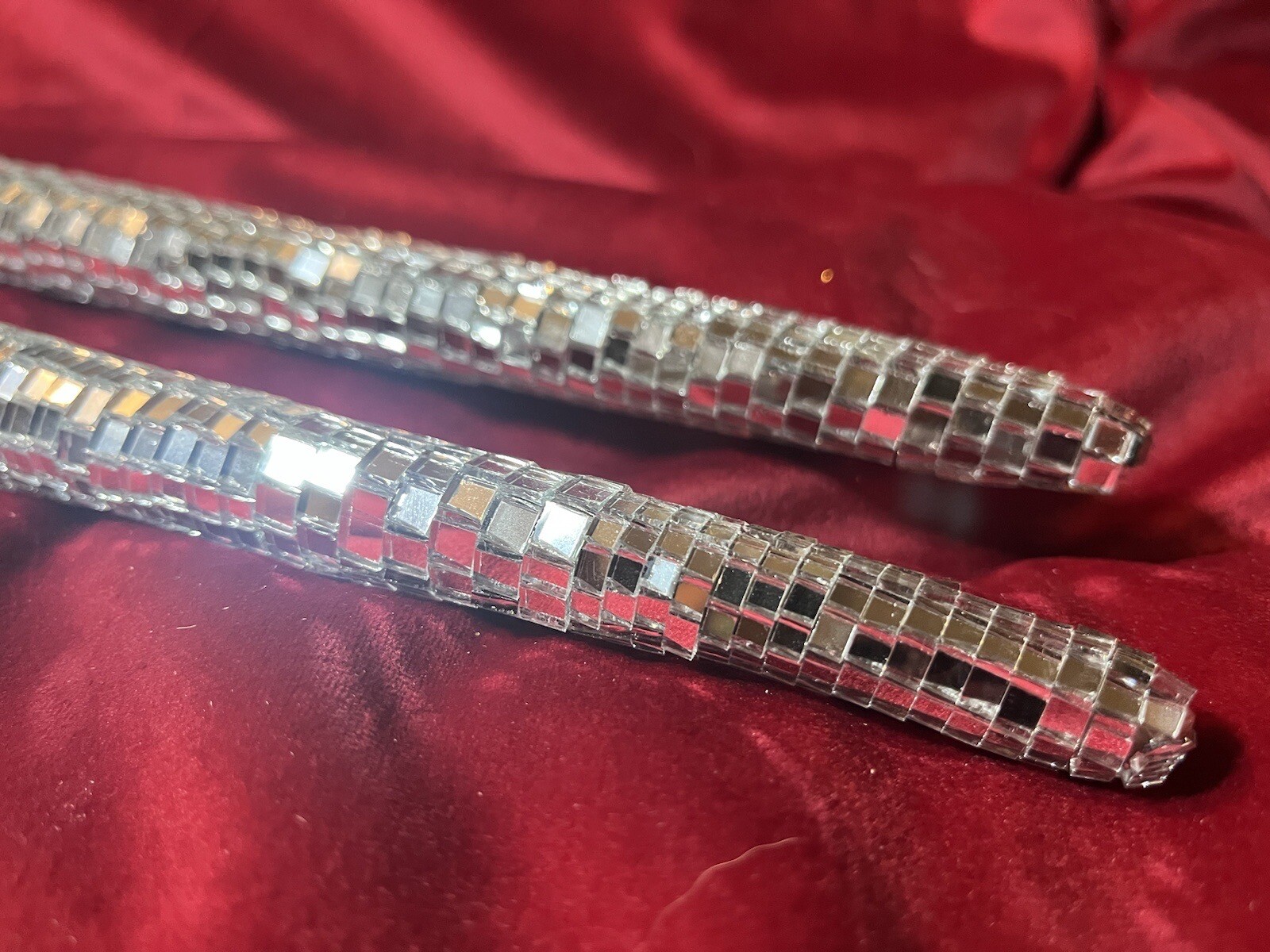 Mirror Ball Icicle Ornament 4 Piece Set