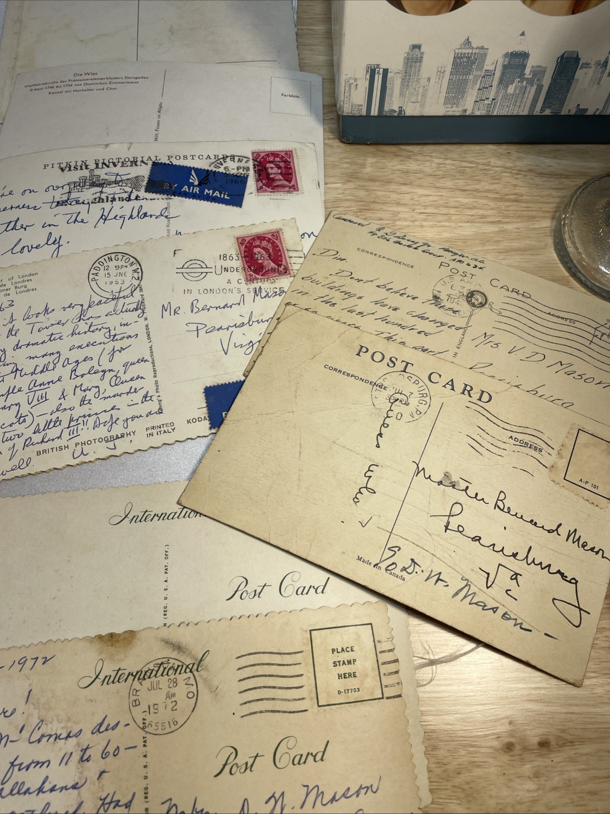 38 Vintage Postcards 1930s–1970s Mixed U.S. & Euro Views Bulk Lot. 22 Unsigned
