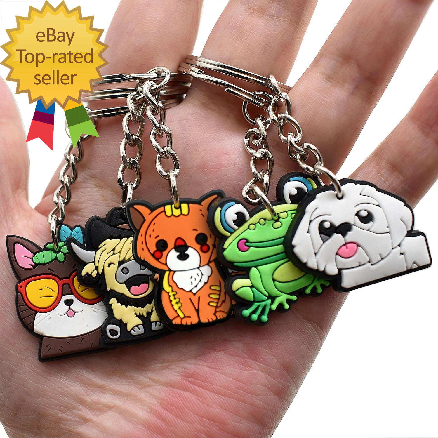 100/200Pcs Random Different Keychain Lot Lovely Cool Key Chains for Student Priz