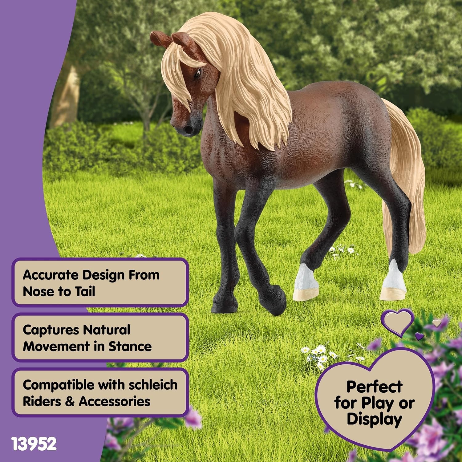Charming Peruvian Paso Stallion Figure – Imaginative Play & Equestrian Learning