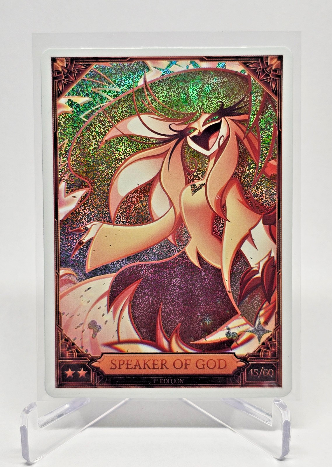 Hazbin Hotel Trading Card Season 2 – SPEAKER OF GOD 45/60 FOIL – 1st Edition