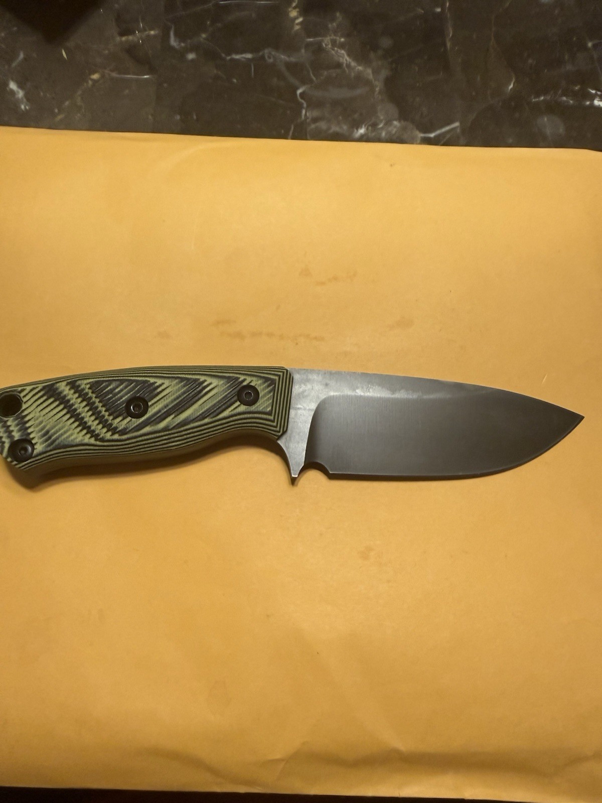 Red Beard Blades Mako Yellow/Black G-10
