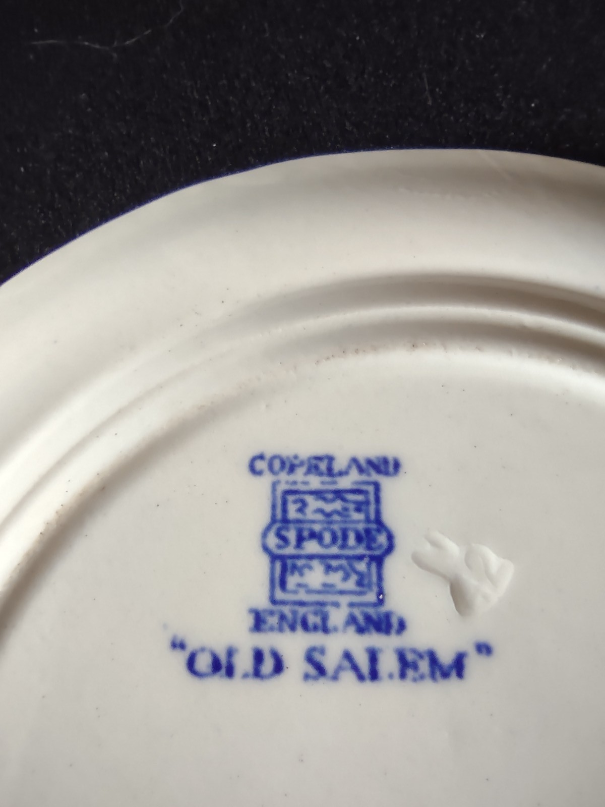 Vintage Spode Old Salem Blue Earthenware Plate English Transferware x 4 lot5816