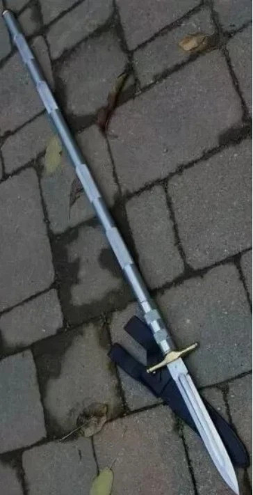 CUSTOM HANDMADE D2-TOOL STEEL HUNTING LONG SPEAR WITH STEEL HANDLE WITH SHEATH