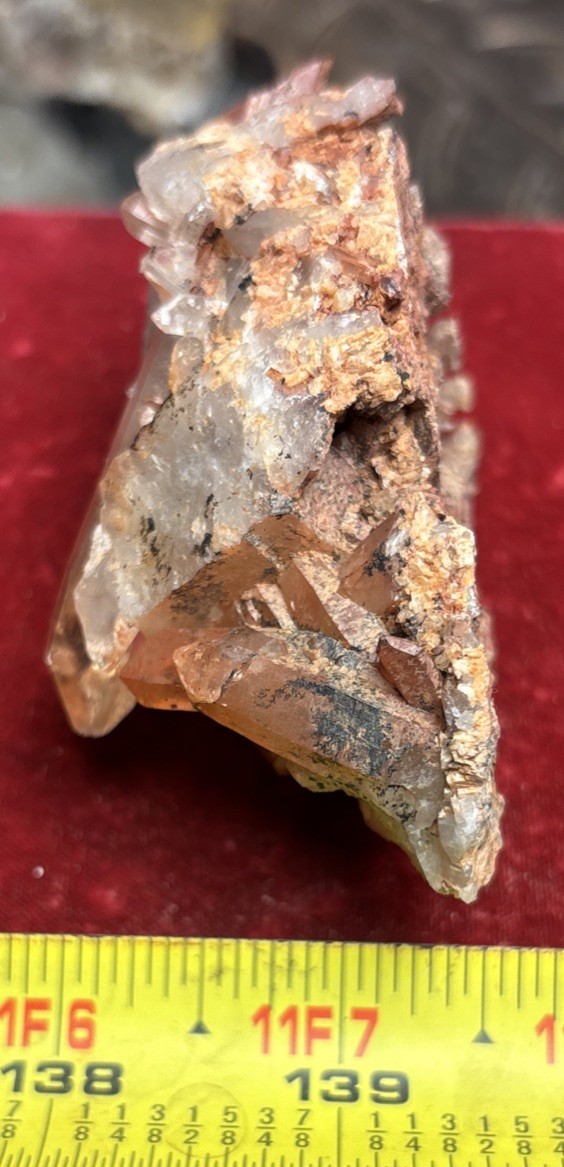 red hematoid quartz Cluster 120 Grams