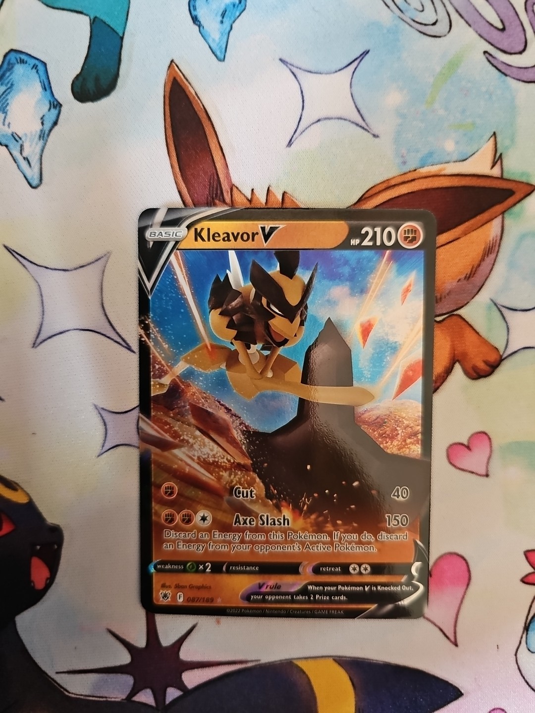 Pokemon Kleavor v Radiance Astral Card 087/189 NM Condition