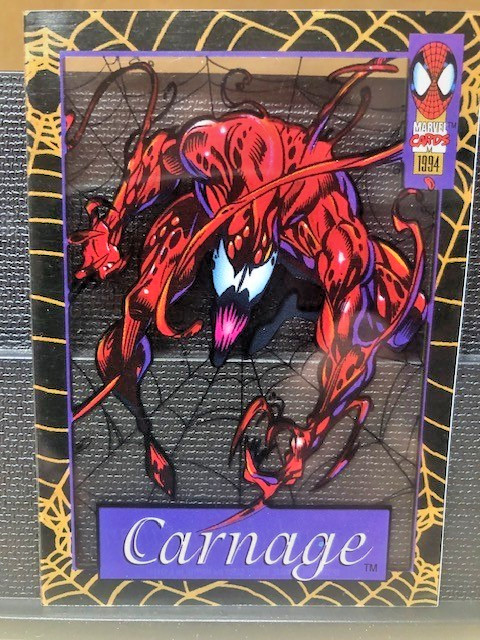 1994 Marvel Spider-Man Carnage Transparent Ltd. Edition Suspended Animation 5/12