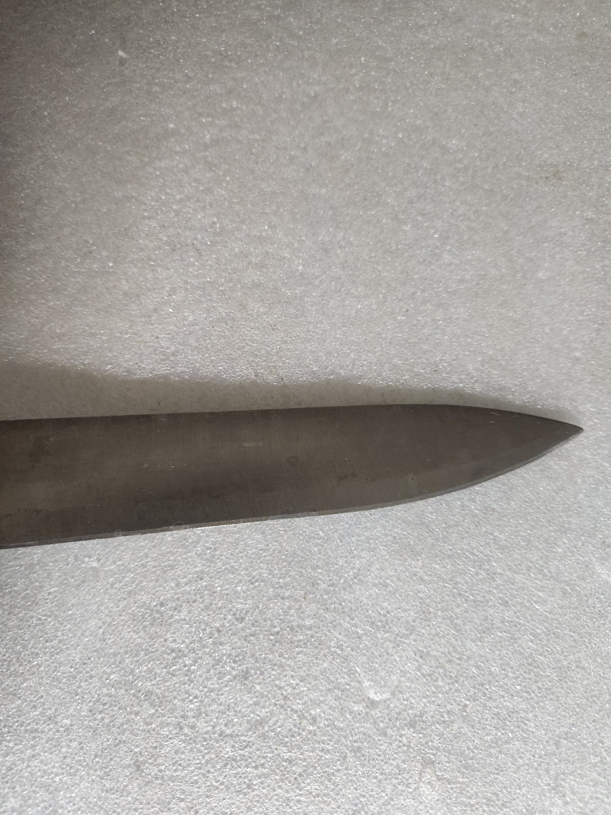 Vintage Stainless China Black Handle Chef’s Knife • Synthetic Handle 7¾” Blade