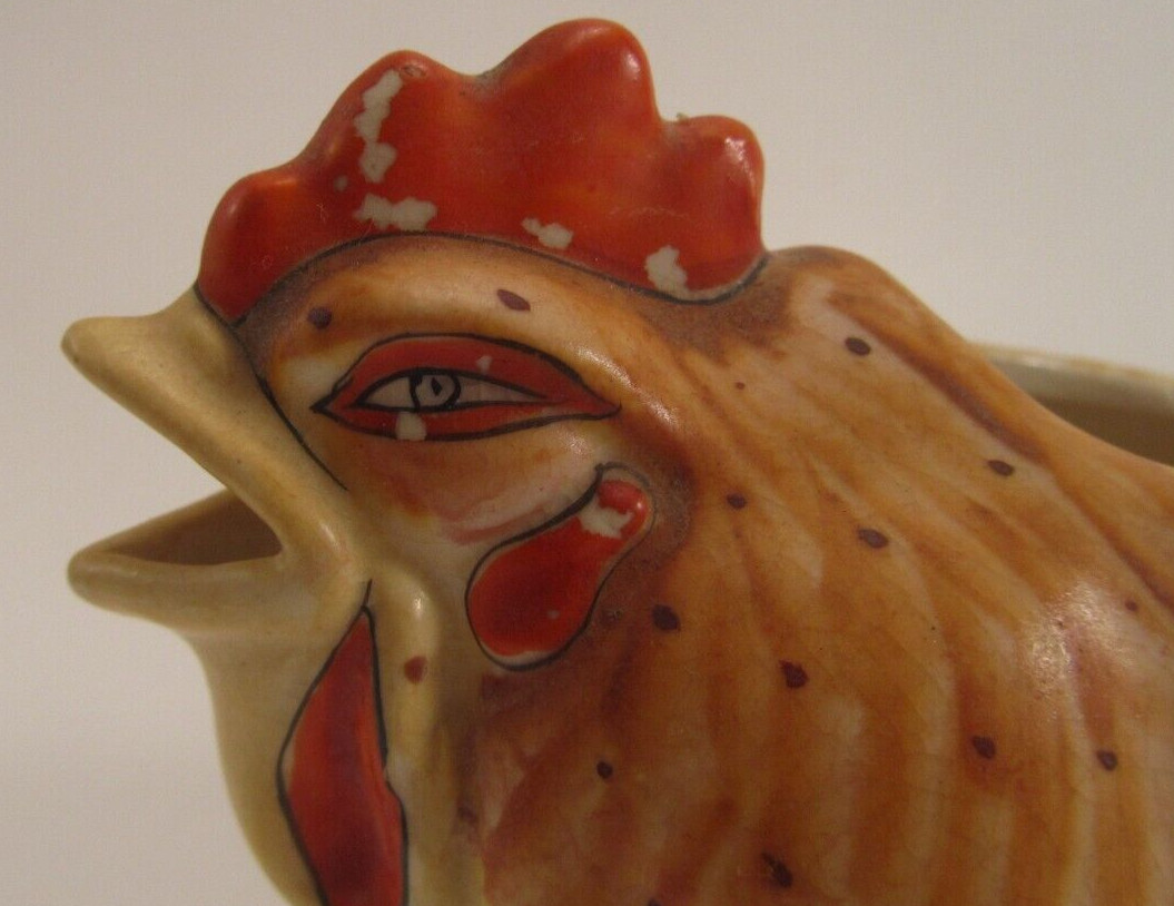 Vintage Ceramic Chicken Rooster Creamer Pitcher Japan