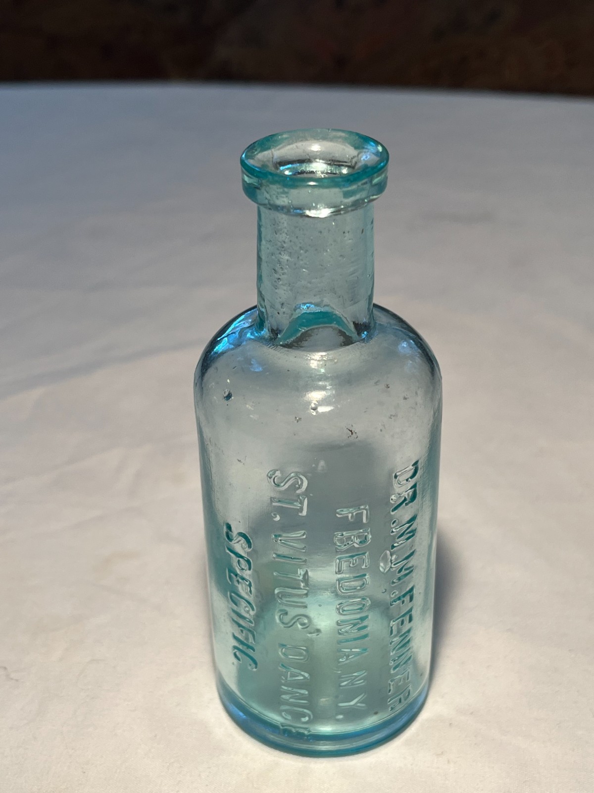 c1890s Dr. M. M. Fenner St. Vitus Dance Specific Fredonia, N.Y. Medicine Bottle