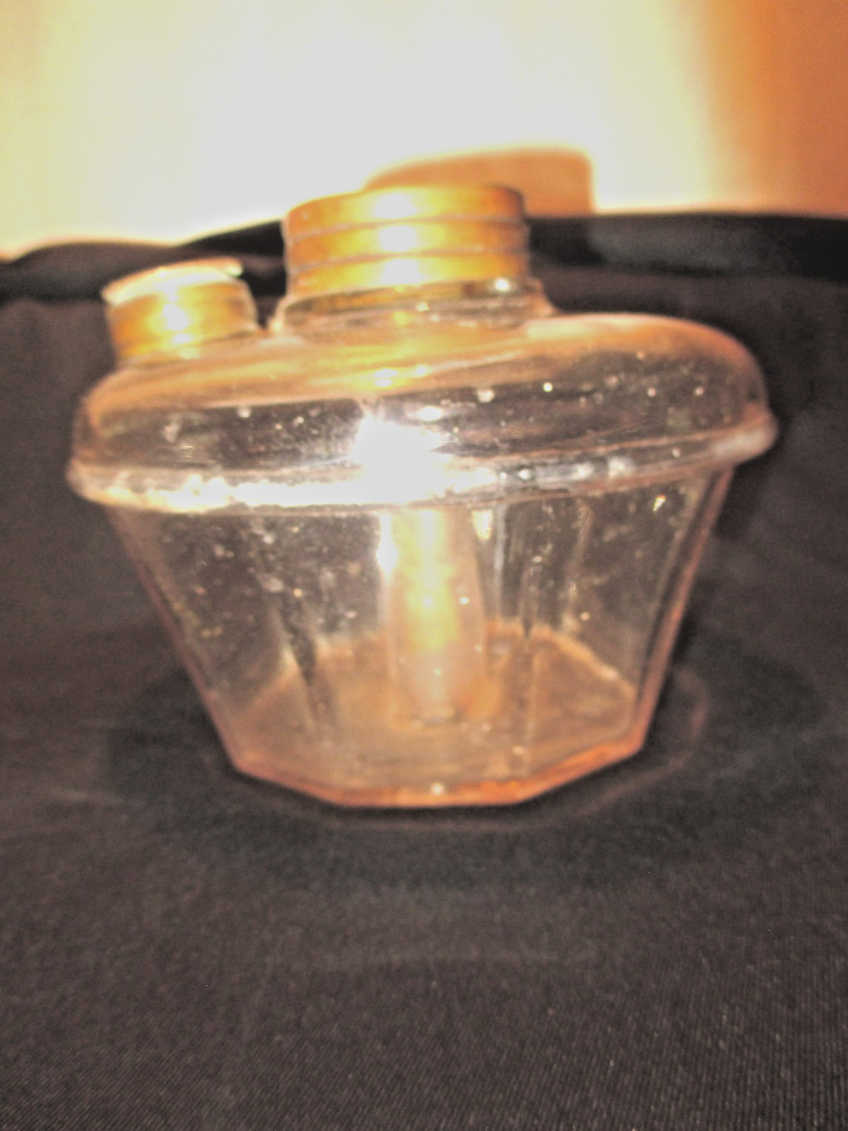 ANTIQUE~~~1862 ORPENS PEG OIL LAMP FONT