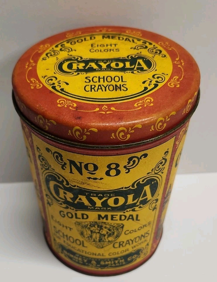 Crayola Crayons Vintage Tins & Crayons – Lot of 4 Collectors Edition Tins & More